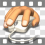Hand using computer mouse