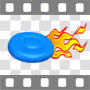 Frisbee on fire
