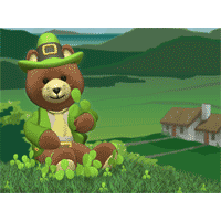 Saint Patrick's Day teddy bear qx