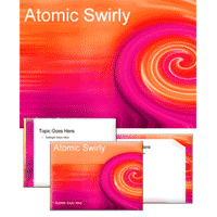 Atomic swirly powerpoint template