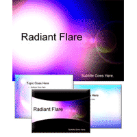 Radiant flare PowerPoint template