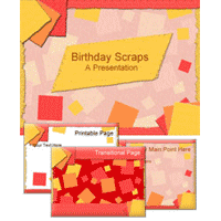 Birthday scraps