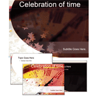 Celebration of time powerpoint template