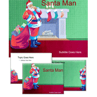 Santa man powerpoint template