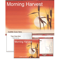 Morning harvest powerpoint template
