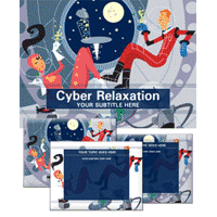 Cyber relaxation powerpoint template