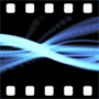 Blue light pattern moving video background