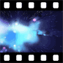 Exploding nebulae video background