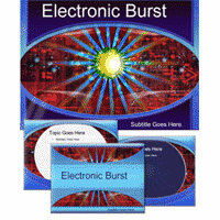Electronic burst powerpoint template