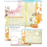 Floral summer powerpoint template