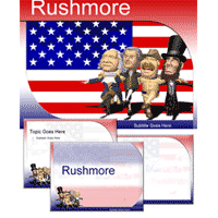 Mount Rushmore powerpoint template