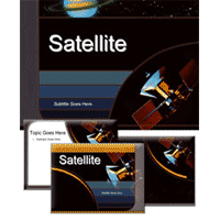 Satellite powerpoint template