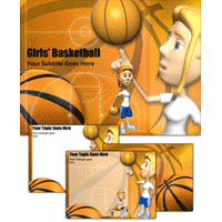 Girls basketball powerpoint template