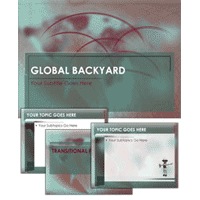 Global backyard powerpoint template