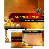 Golden brew powerpoint template