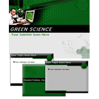 Green Science PowerPoint template