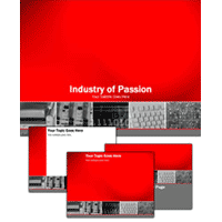 Industry of Passion PowerPoint template