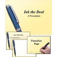 Ink the Deal PowerPoint template