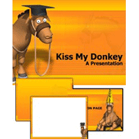 Kiss my donkey powerpoint template
