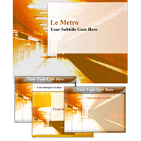 Le Metro powerpoint template