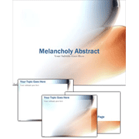 Melancholy abstract powerpoint template