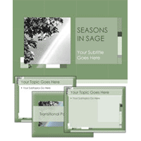 Seasons in sage power point theme