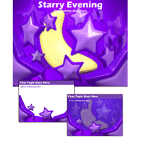 Starry evening power point theme
