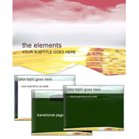 The elements power point theme
