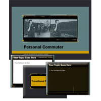 Personal commuter powerpoint template