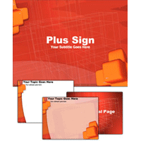 Plus sign powerpoint template