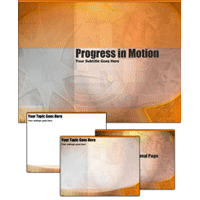 Progress in motion powerpoint template