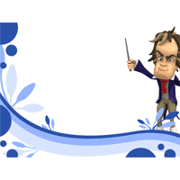 Big Beethoven waving baton