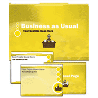 Business as usual powerpoint template