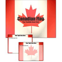 Canadian flag powerpoint template