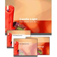 Candle light power point template