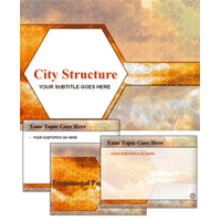 City structure power point template