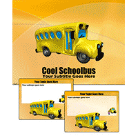 Cool schoolbus powerpoint template