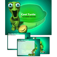 Cool turtle powerpoint template