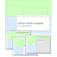 Cotton candy wrapper powerpoint template