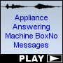 Appliance Answering Machine BoxNo Messages