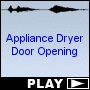 Appliance Dryer Door Opening