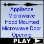 Appliance Microwave Hood Mounted Microwave Door Opening