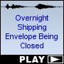 Overnight Shipping Envelope Being Closed