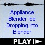 Appliance Blender Ice Dropping Into Blender