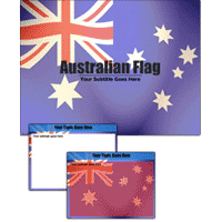 Australian flag powerpoint template