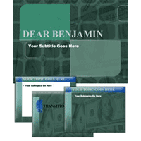 Dear Benjamin PowerPoint template