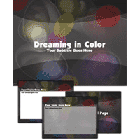 Dreaming in color PowerPoint template
