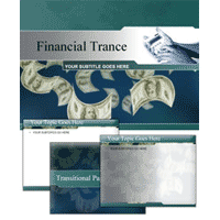 Financial trance powerpoint template