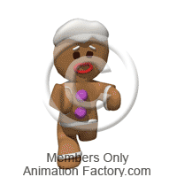 Gingerbread man running