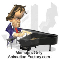 Beethoven playing baby piano
